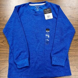 Architect Jean Co.  size 7.  Royal blue thermal long sleeved shi